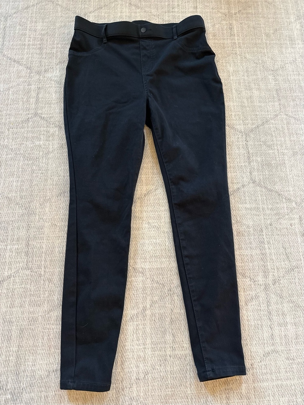 Time and Tru Black Pull On Jeggings Skinny Pants Large 12-14